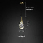 Irregular crystal pendant 6 styles - Blushlighting