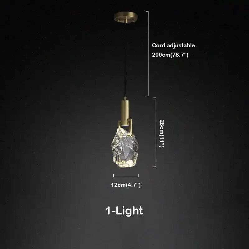 Irregular crystal pendant 6 styles - Blushlighting