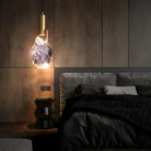 Irregular crystal pendant 6 styles - Round - 3 lightsBlushlighting
