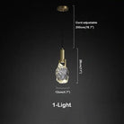 Irregular crystal pendant 6 styles - Blushlighting