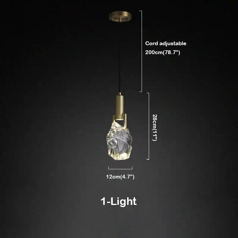 Irregular crystal pendant 6 styles - Blushlighting