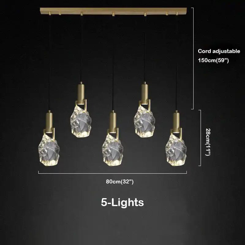 Irregular crystal pendant 6 styles - Blushlighting