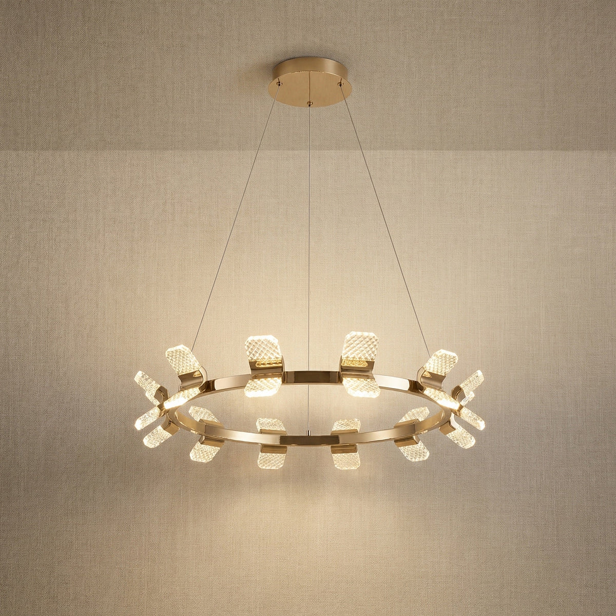 Isadora Modern Ring Chandelier 39" - 39.4"Blushlighting