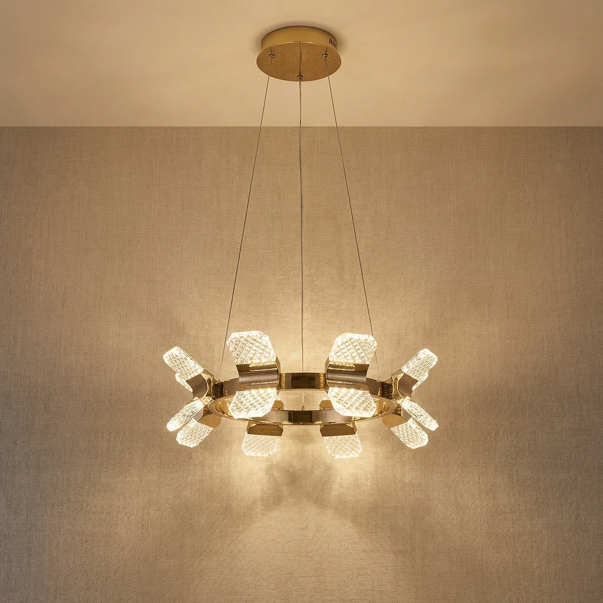 Isadora Modern Ring Chandelier 39" - 39.4"Blushlighting