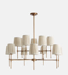 Isobella Chandelier, Antiqued Brass, Large - Blushlighting