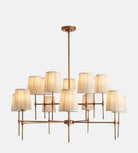 Isobella Chandelier, Antiqued Brass, Large - Blushlighting