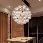 Italian Designer Creative Glass Ball Chandelier Scandinavian Dandelion Hallway/Entryway/Staircase Light Fixture - D41.3"*H41.3"Warm LightBlushlighting