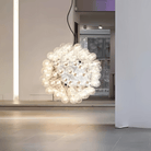 Italian Designer Creative Glass Ball Chandelier Scandinavian Dandelion Hallway/Entryway/Staircase Light Fixture - Blushlighting