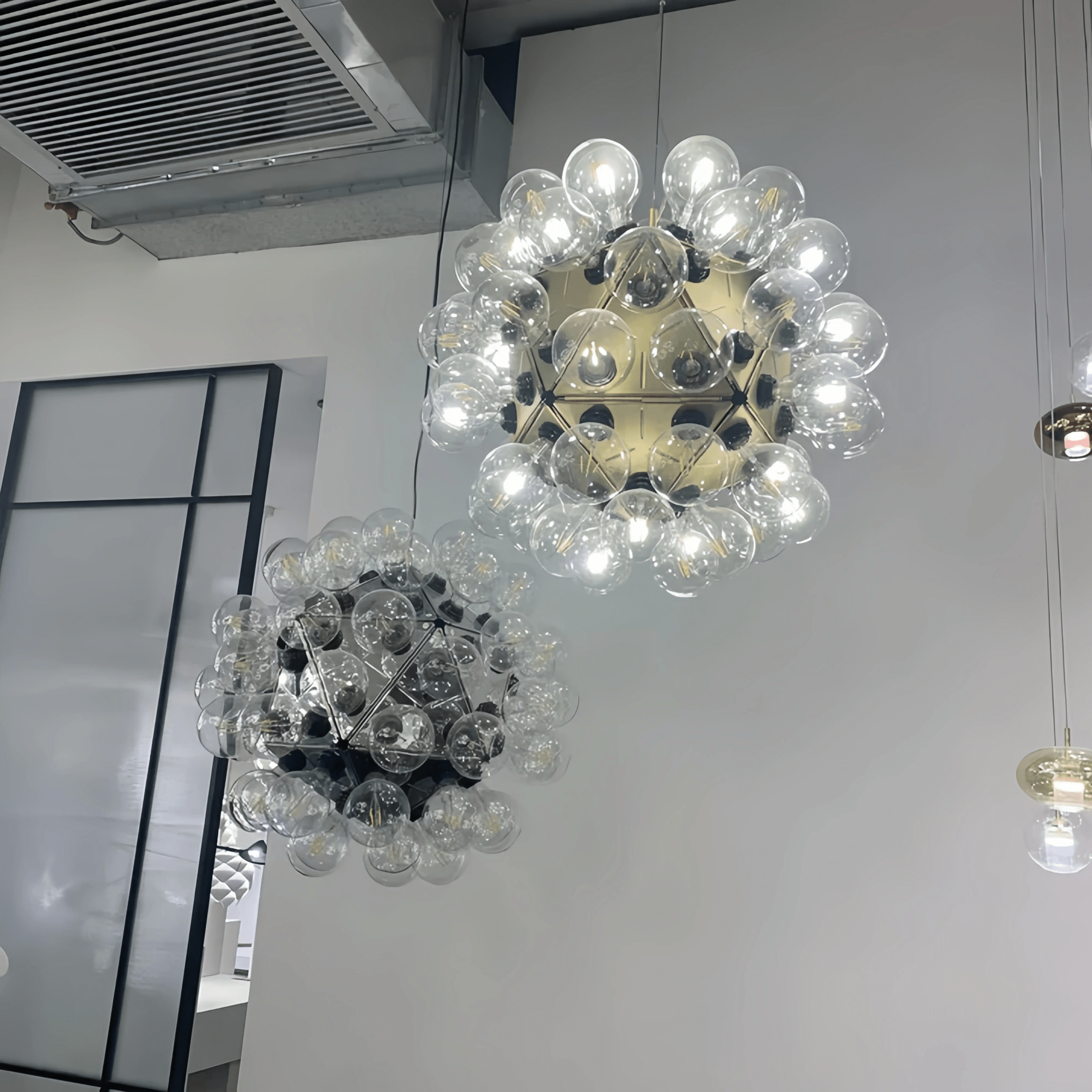 Italian Designer Creative Glass Ball Chandelier Scandinavian Dandelion Hallway/Entryway/Staircase Light Fixture - Blushlighting