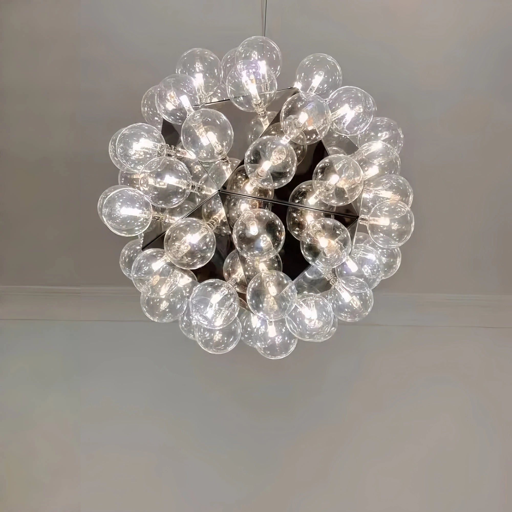 Italian Designer Creative Glass Ball Chandelier Scandinavian Dandelion Hallway/Entryway/Staircase Light Fixture - Blushlighting