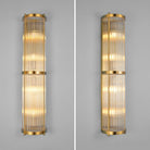 Jadssox Crystal Column Wall Light - Dia 6.3″(16cm) x H 25.6″(65cm) Set Of 2Clear+BronzeBlushlighting