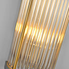 Jadssox Crystal Column Wall Light - Dia 6.3″(16cm) x H 25.6″(65cm) Set Of 2Clear+BronzeBlushlighting