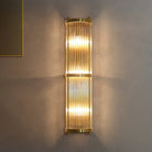 Jadssox Crystal Column Wall Light - Dia 6.3″(16cm) x H 17.7″(45cm)Clear+BronzeBlushlighting