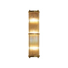 Jadssox Crystal Column Wall Light - Dia 6.3″(16cm) x H 17.7″(45cm)Clear+BronzeBlushlighting