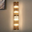 Jadssox Crystal Column Wall Light - Dia 6.3″(16cm) x H 17.7″(45cm)Clear+BronzeBlushlighting
