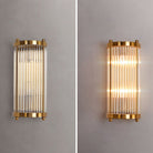Jadssox Crystal Column Wall Light - Dia 6.3″(16cm) x H 17.7″(45cm) Set Of 2Clear+BronzeBlushlighting