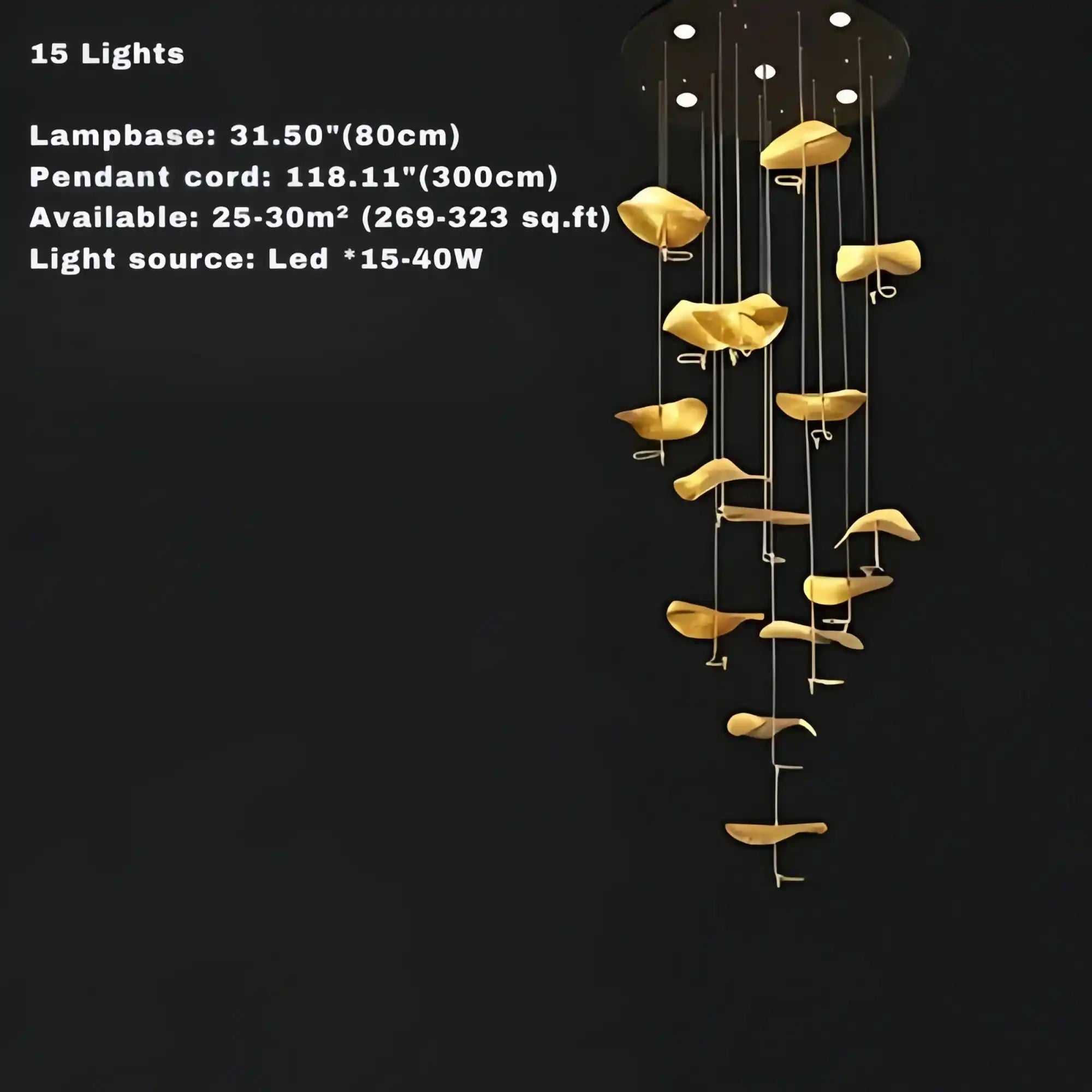 Jenissa Vintage Crystal Staircase Chandelier High Ceiling Luxury Lighting - 3 - LightGoldWarm LightBlushlighting
