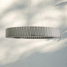 Jeunet Glass Round Chandelier 24" 36'' 42" 60''D - 36"WNickelBlushlighting