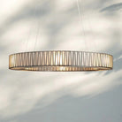 Jeunet Glass Round Chandelier 24" 36'' 42" 60''D - 36"WNickelBlushlighting