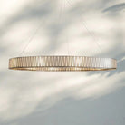 Jeunet Glass Round Chandelier 24" 36'' 42" 60''D - 36"WNickelBlushlighting