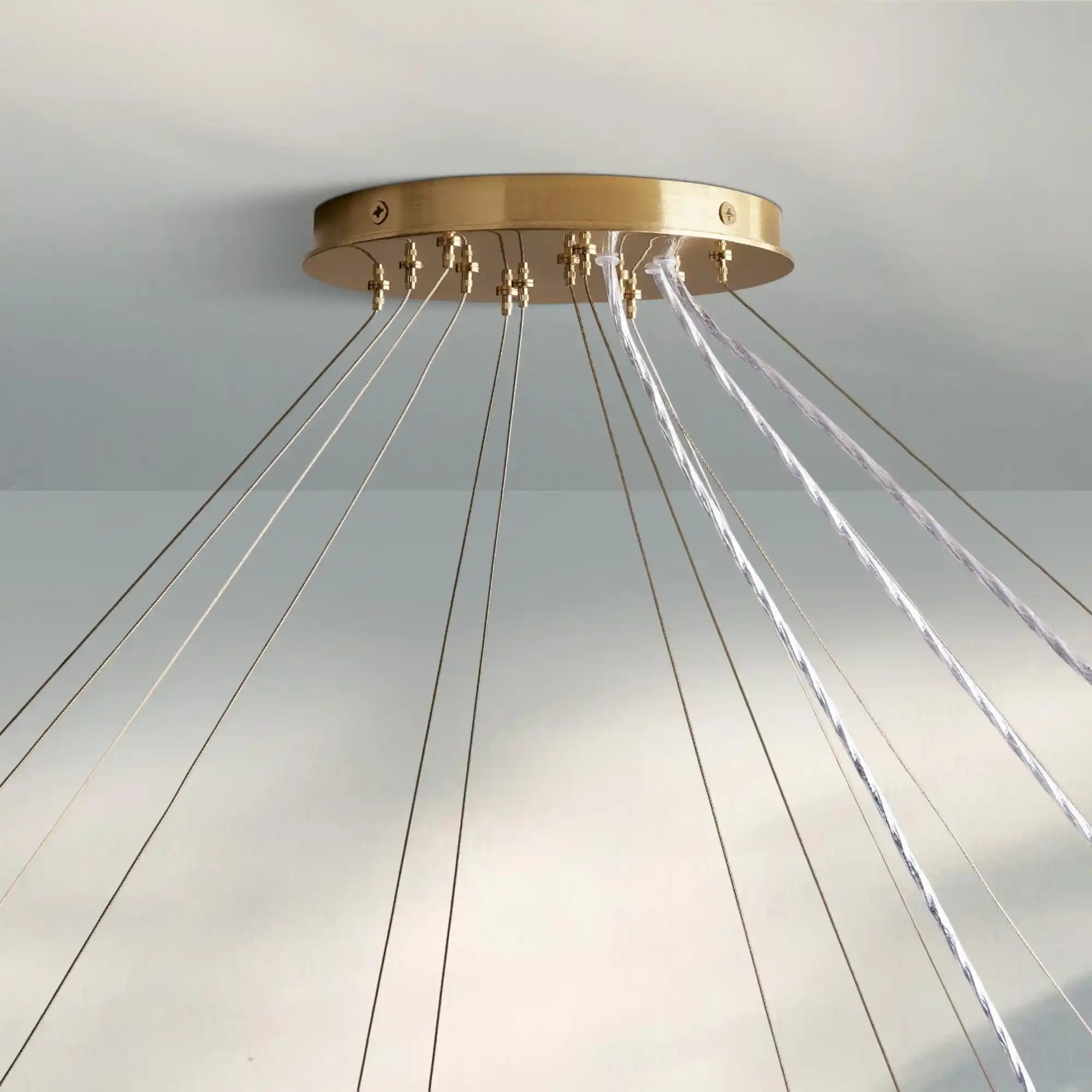 Junet 3 - Tier Round Chandelier - NickelBlushlighting