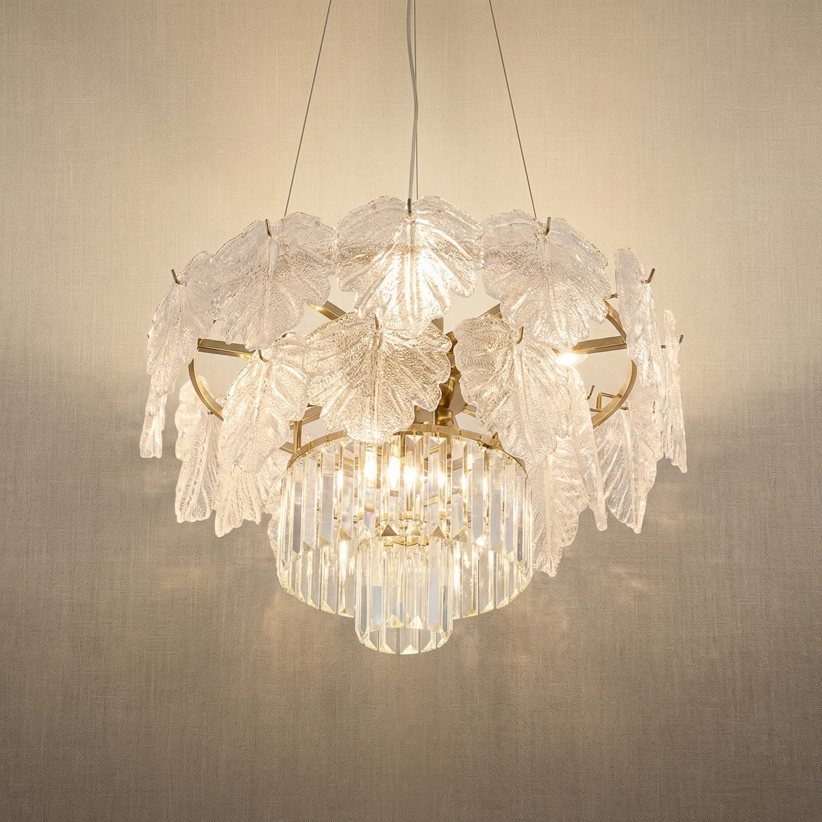 Keira Crystal Contemporary Chandelier 24" D - Blushlighting