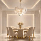 Keira Crystal Contemporary Chandelier 24" D - Blushlighting