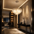 Keira Modern Chrome Chandelier 24" D - Blushlighting