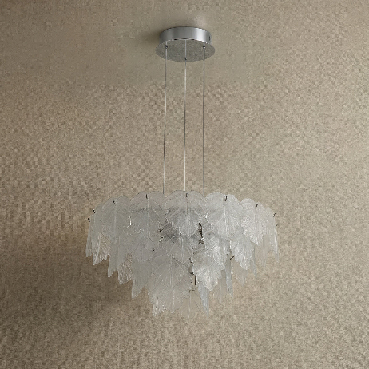 Keira Modern Chrome Chandelier 24" D - Blushlighting