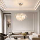 Keira Modern Chrome Chandelier 24" D - Blushlighting