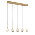 Kimma Lights Linear LED Chandelier-Chandelier-Blushlighting