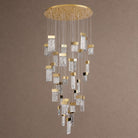 Knox Blown Glass Cascading Chandelier 31.5" - Ø31.5" × H118.1" (Ø80 × H300 cm)Blushlighting