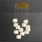 Kybos Alabaster Chandelier Light-12-Light 15.75" / 40cm-Blushlighting