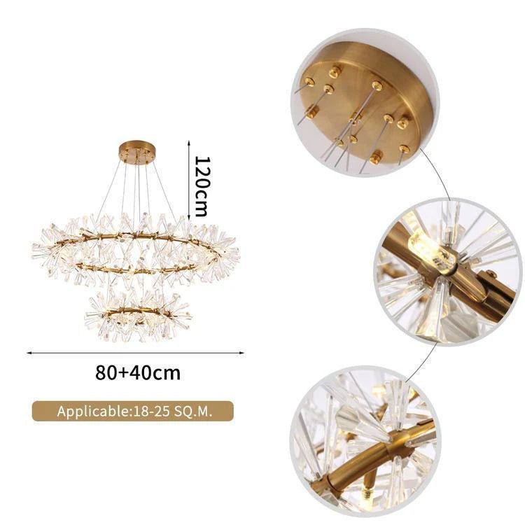 Kylia Ring Crystal Chandelier - Blushlighting