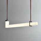 L-Axis Pendant Lamp - L 39.4 in x H 9.1 inBlack & WhiteWarm LightBlushlighting