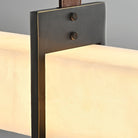 L-Axis Pendant Lamp - L 39.4 in x H 9.1 inBlack & WhiteWarm LightBlushlighting