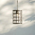 La Cage Pendant - 8"Silver ClayBlushlighting