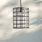 La Cage Pendant - 8"Silver ClayBlushlighting