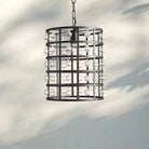La Cage Pendant - 8"Silver ClayBlushlighting