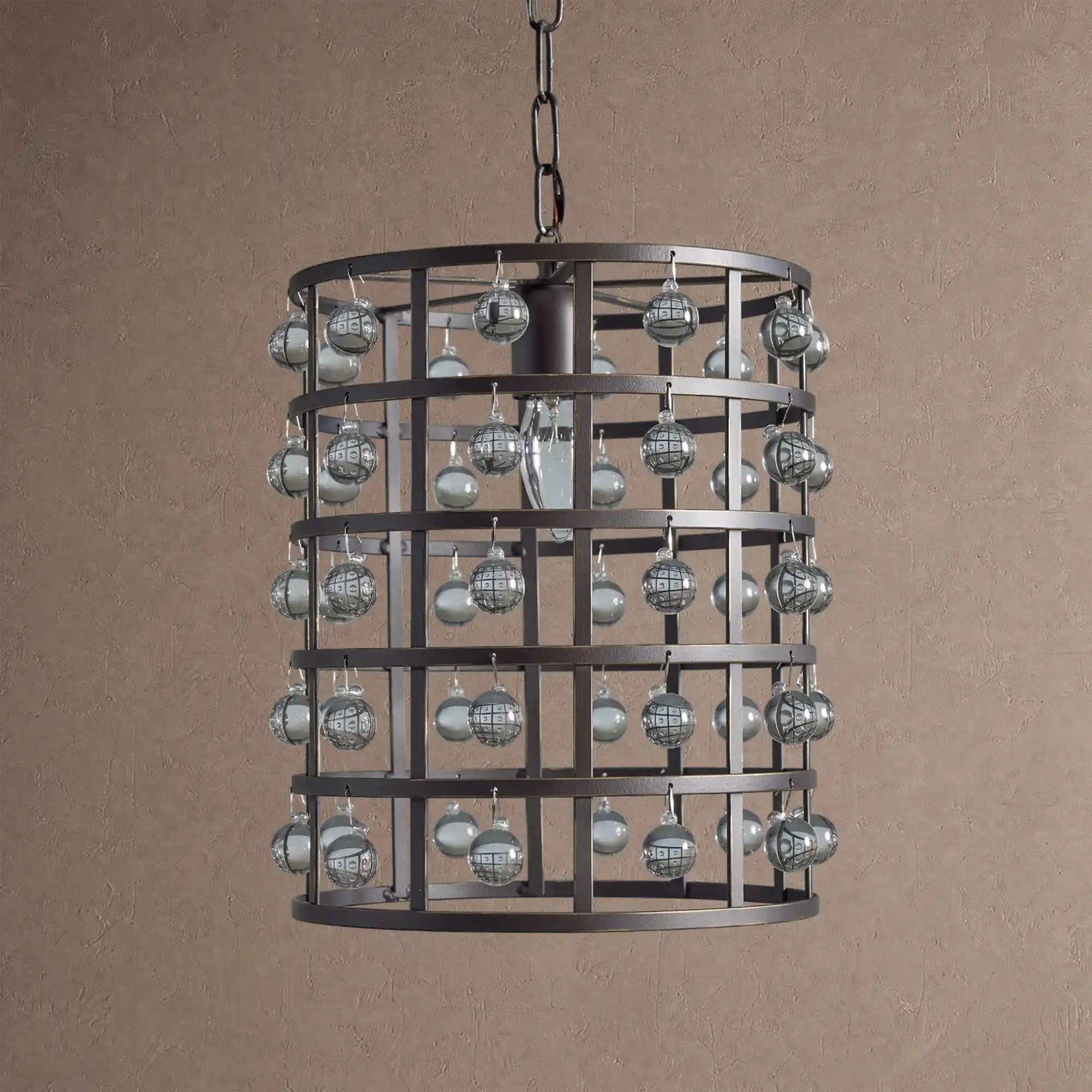 La Cage Pendant - 12"BlackBlushlighting