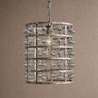 La Cage Pendant - 8"Silver ClayBlushlighting