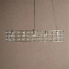 La Caged 5-Light Oval Chandelier - Silver ClayBlushlighting