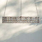 La Caged Rectangular Chandelier 7-Light-