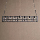 La Caged Rectangular Chandelier 7-Light - BlackBlushlighting