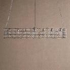 La Caged Rectangular Chandelier 7-Light - BlackBlushlighting