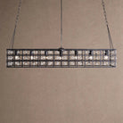 La Caged Rectangular Chandelier 7-Light - BlackBlushlighting