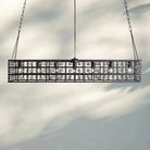La Caged Rectangular Chandelier 7 - Light - BronzeBlushlighting