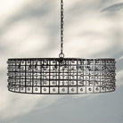 La Caged Round Chandelier 6/8/12 Light - 12 - LightBronzeBlushlighting