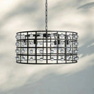 La Caged Round Chandelier 6/8/12 Light - 6 - LightBronzeBlushlighting