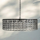 La Caged Round Chandelier 6/8/12 Light - 12 - LightBronzeBlushlighting